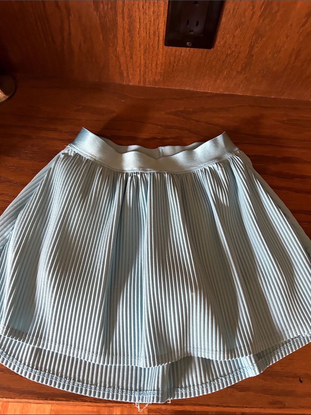 all in motion Pale Blue Pleated Skort